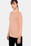 Amante Cotton Relaxed Top - Peach Blossom Marl — thumbnail 2